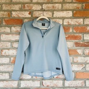 REI Light Blue Quarter Zip Pullover